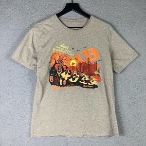 Walt Disney World Halloween Party Shirt Adult Size Medium 2016 Passholder Tan